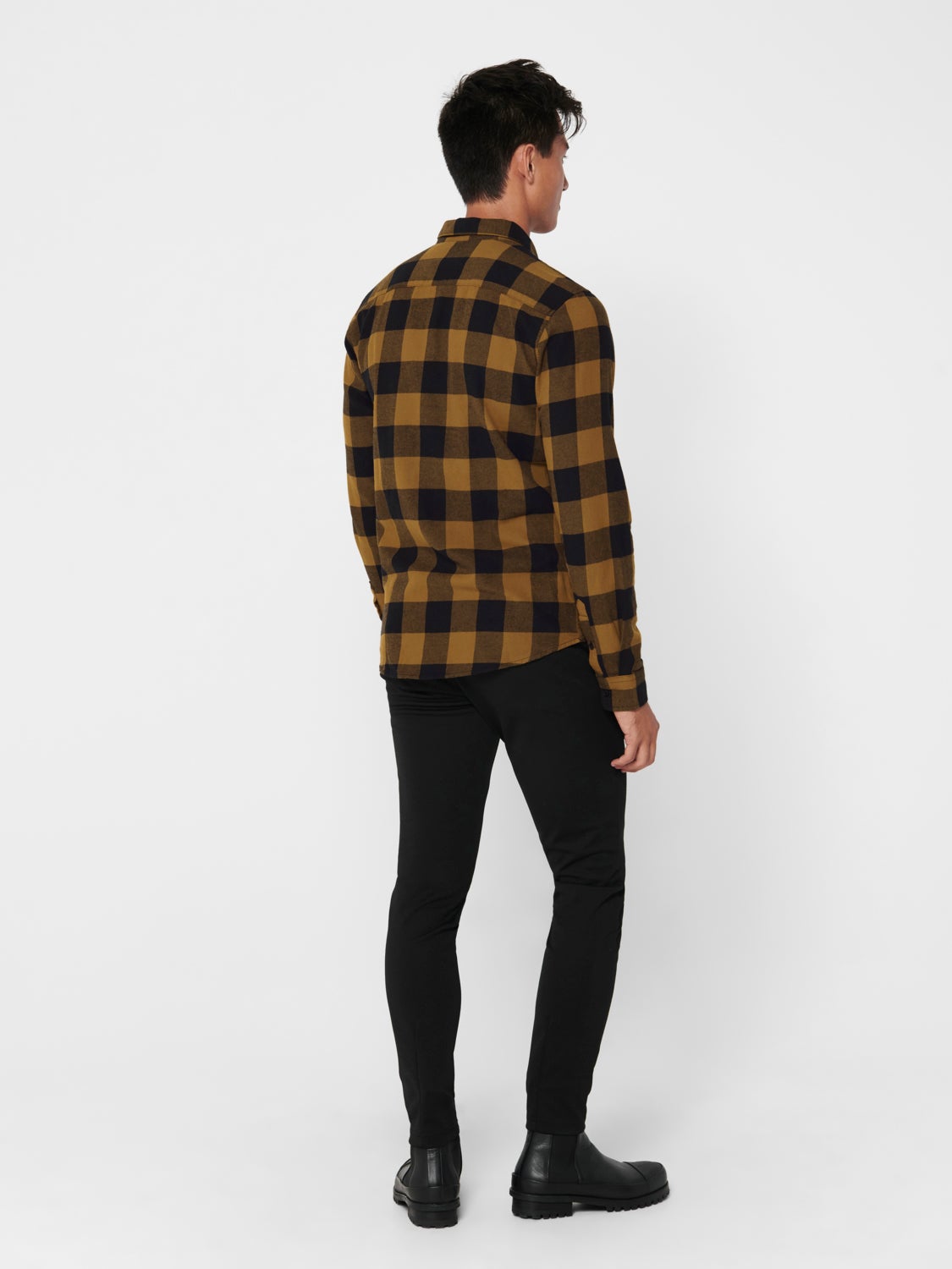 Slim fit checked shirt