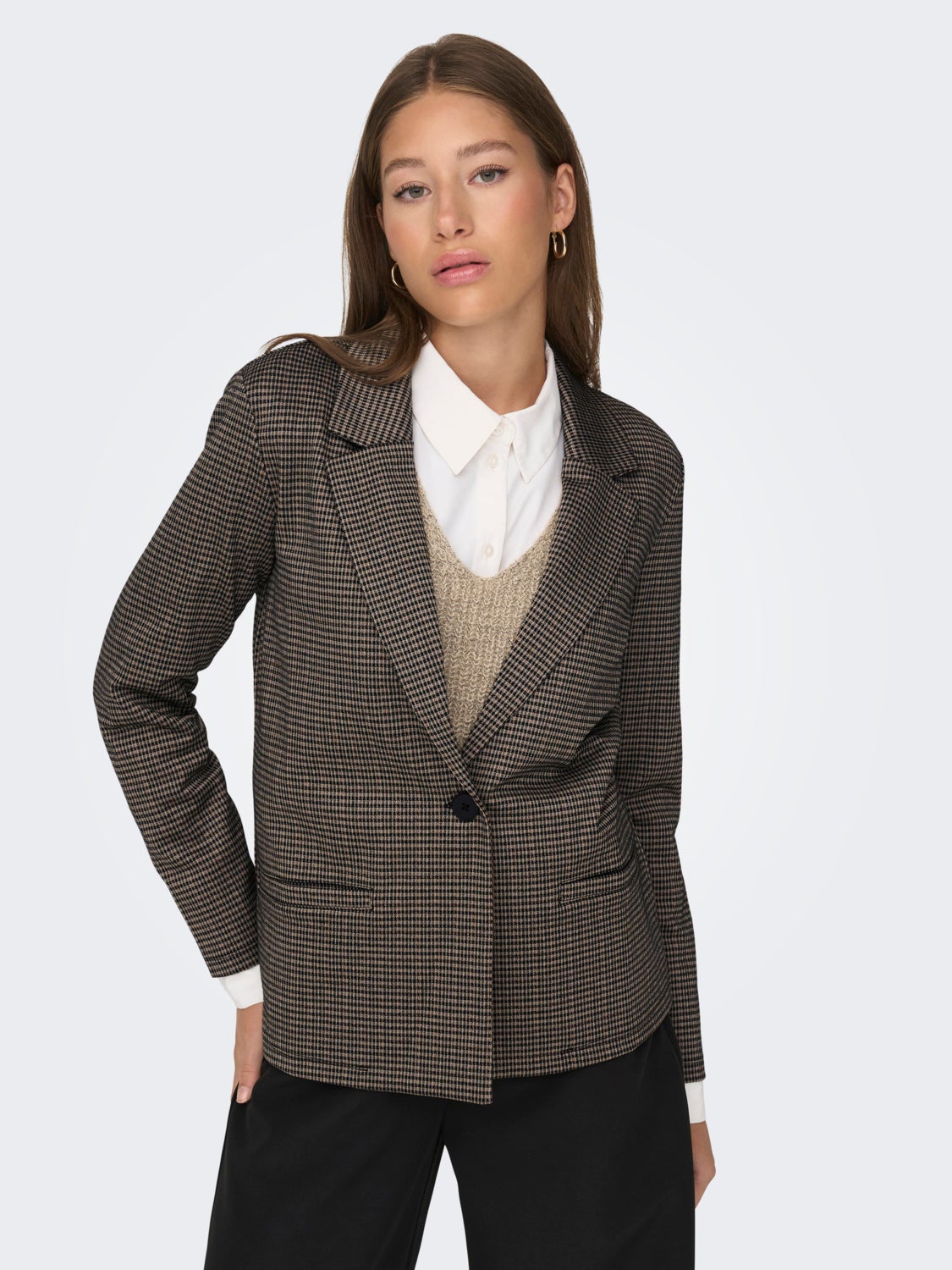 Checkered blazer
