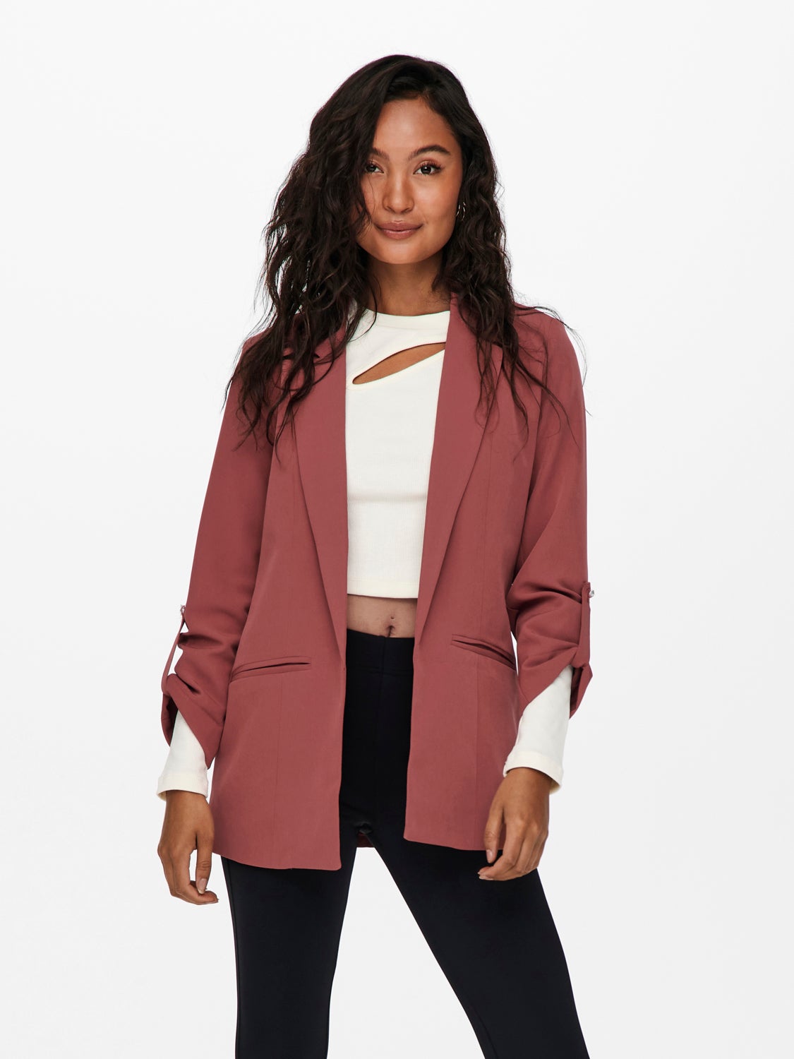 Long 3/4 sleeved blazer