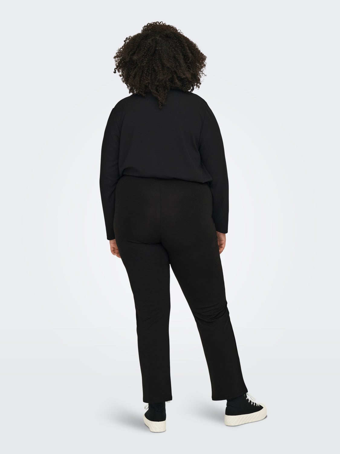 Curvy straight fit trousers