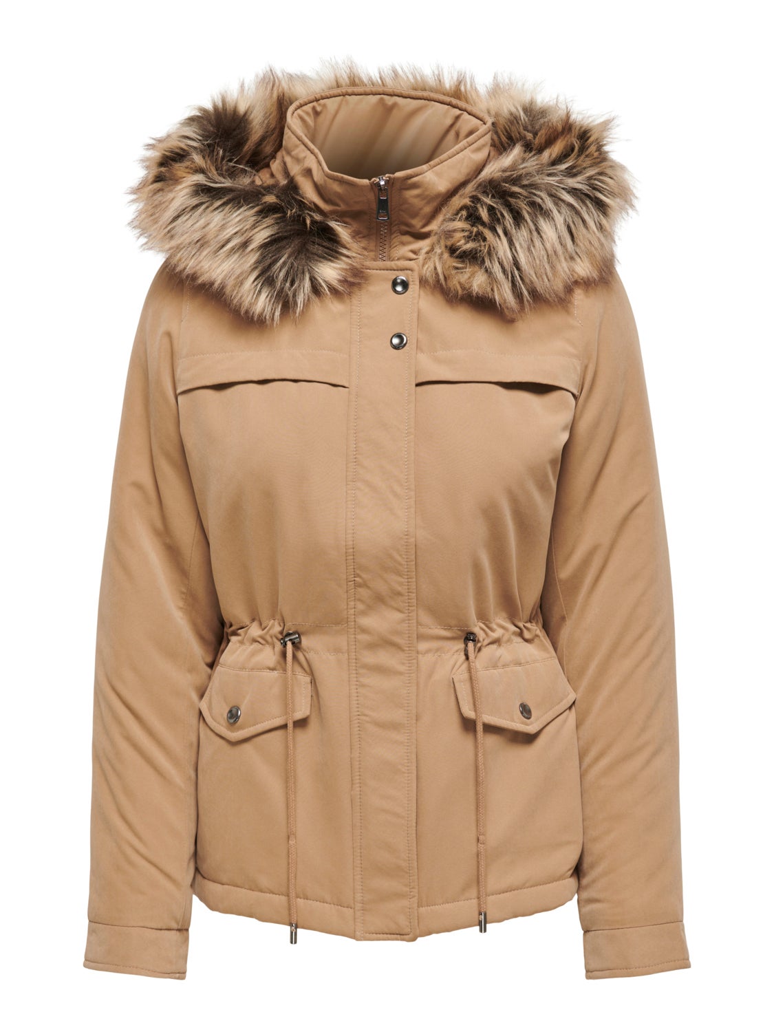 Short hooded parka