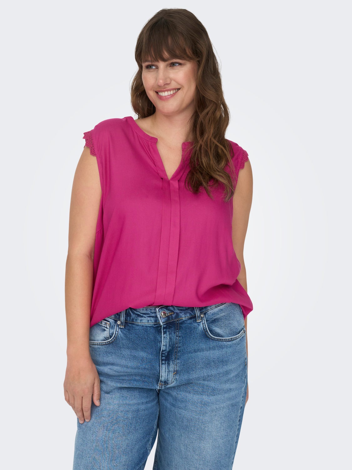 Curvy loose Sleeveless Top