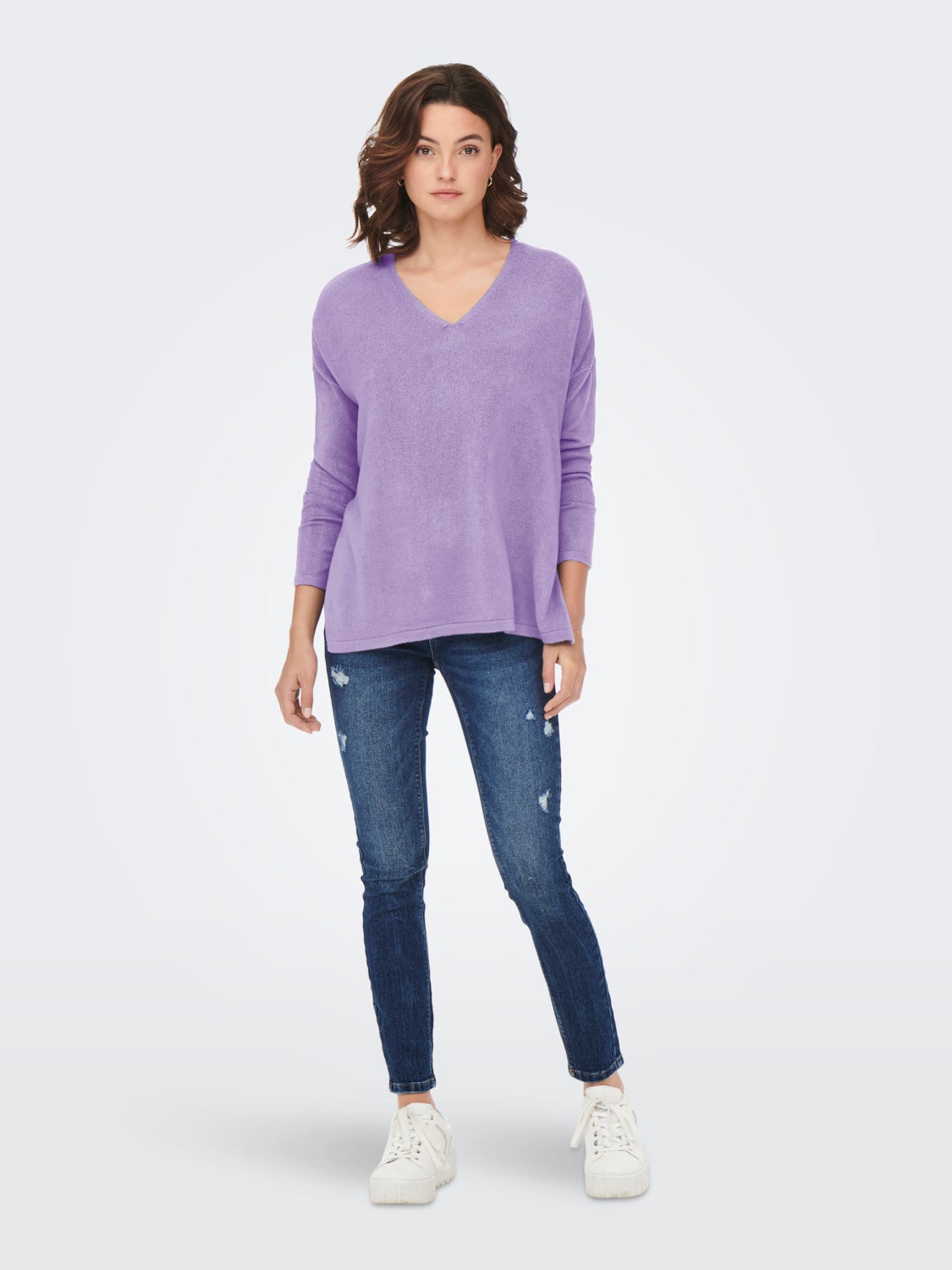 V-neck Knitted Pullover