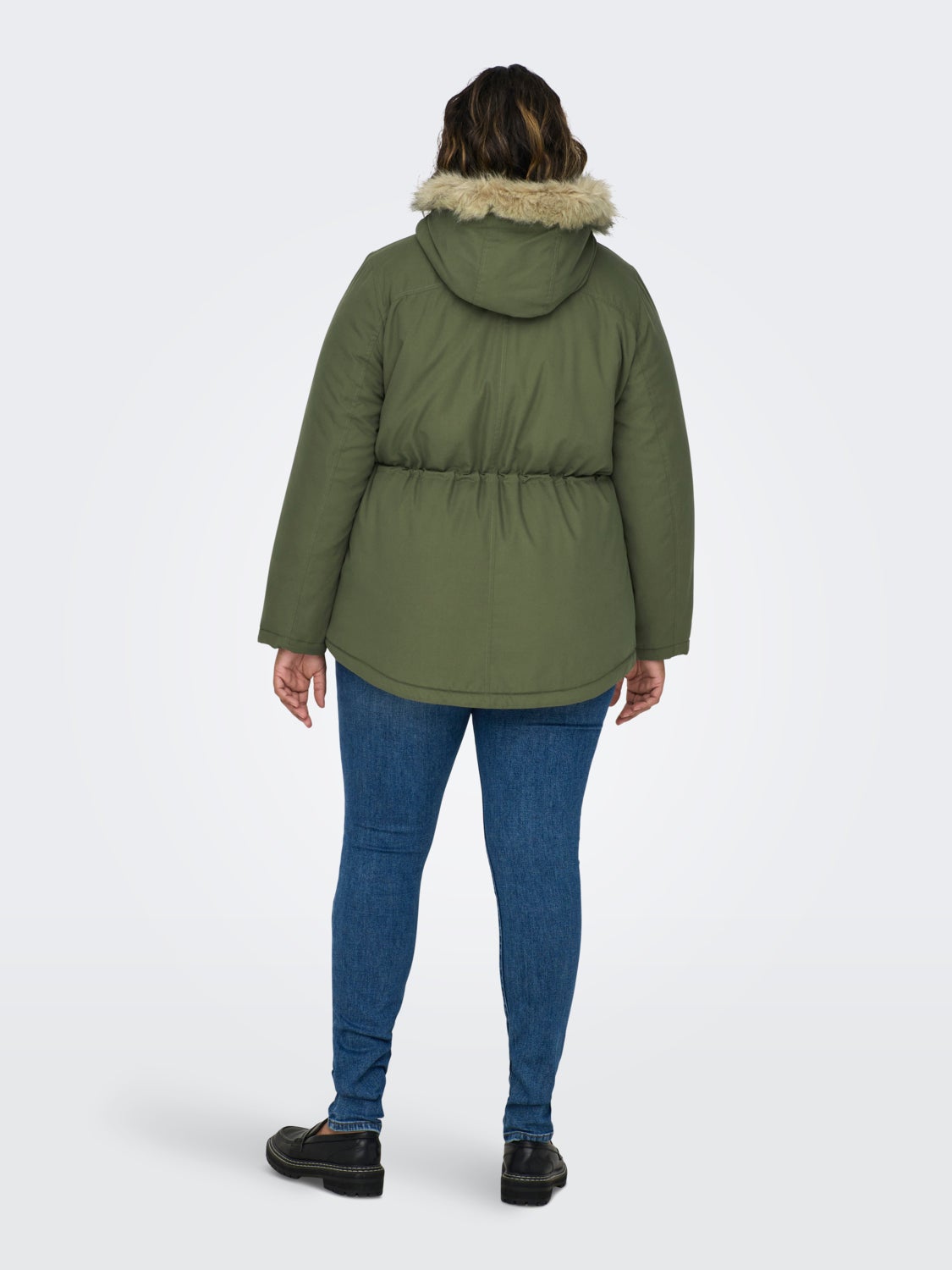 Curvy parka jacket