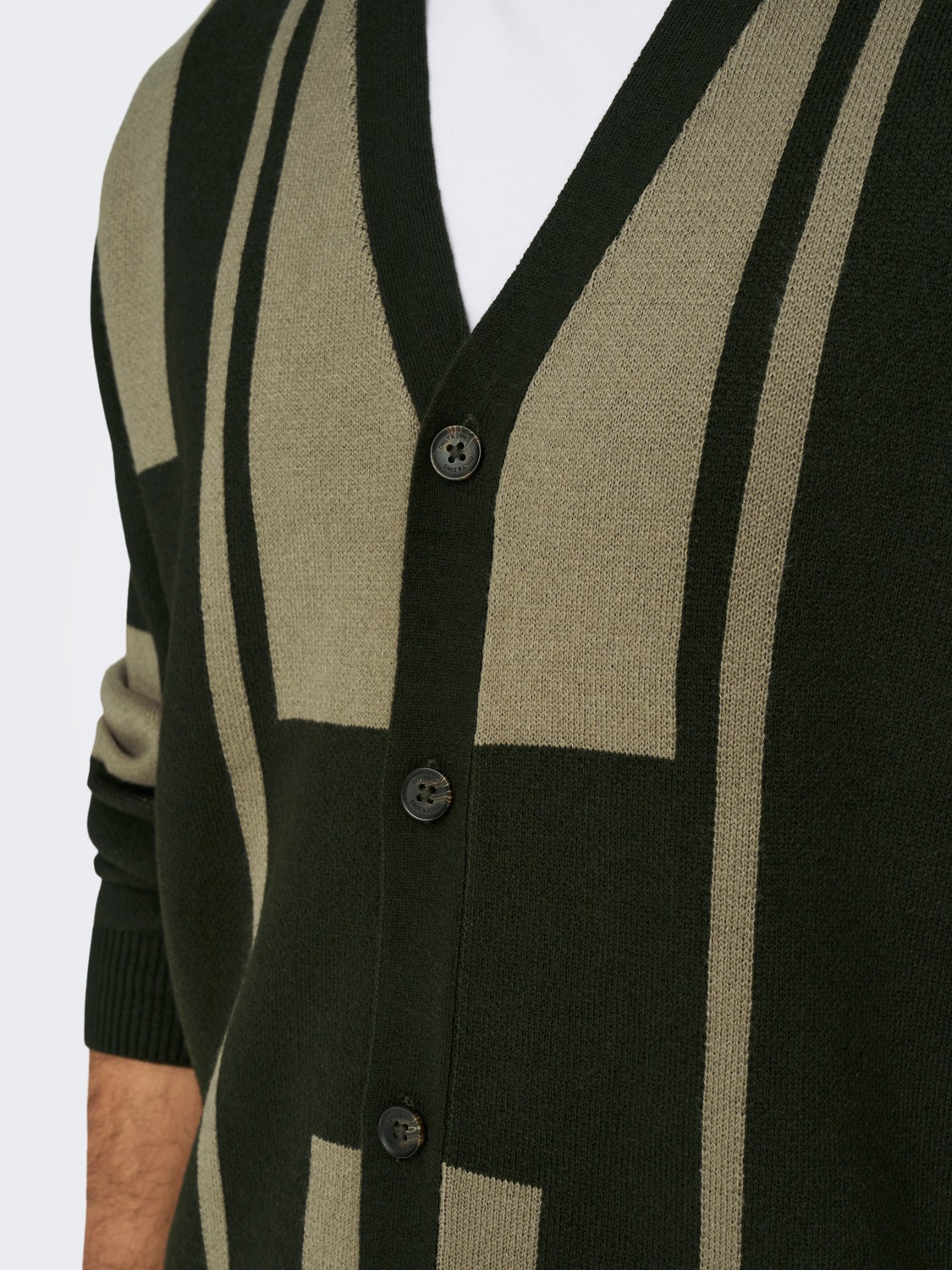 V-Neck Knit Cardigan