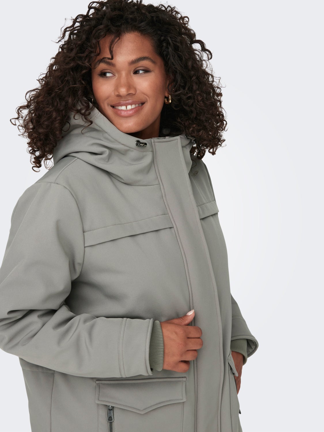 Curvy lined Parka