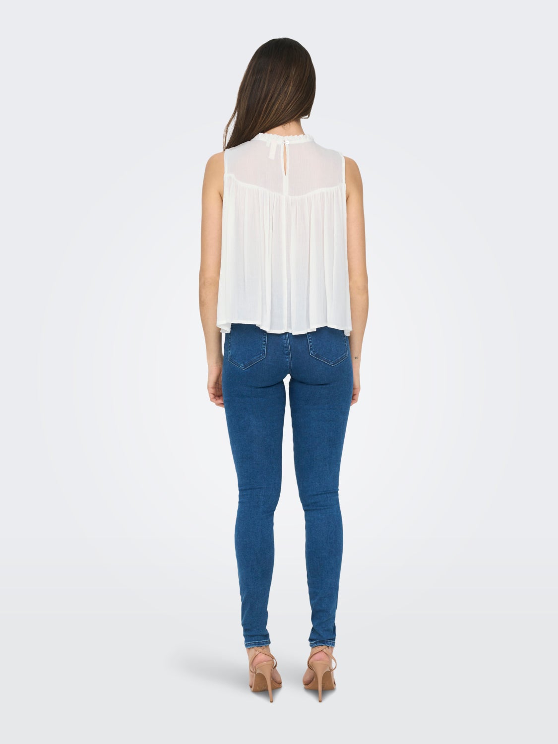 Relaxed Fit O-Neck Top