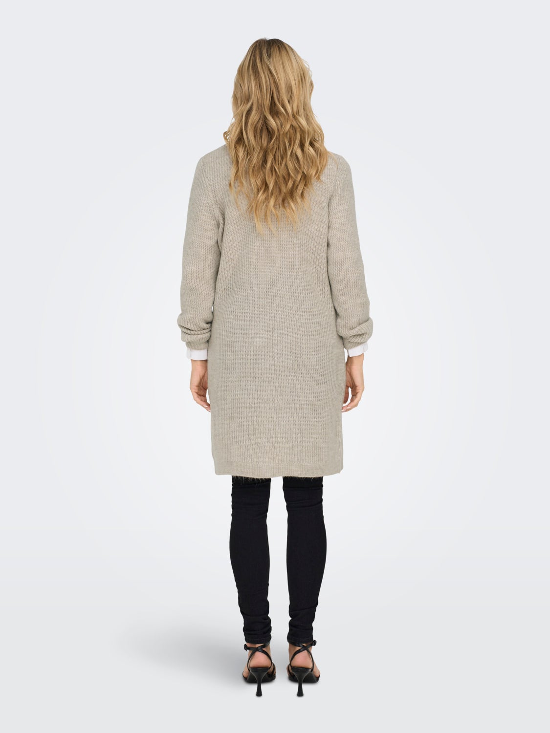 long knit cardigan with pockets