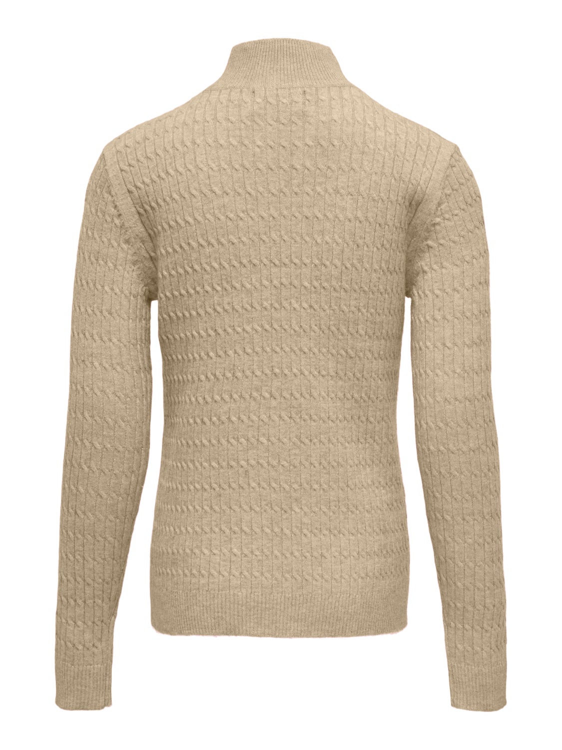 Textured knitted pullover
