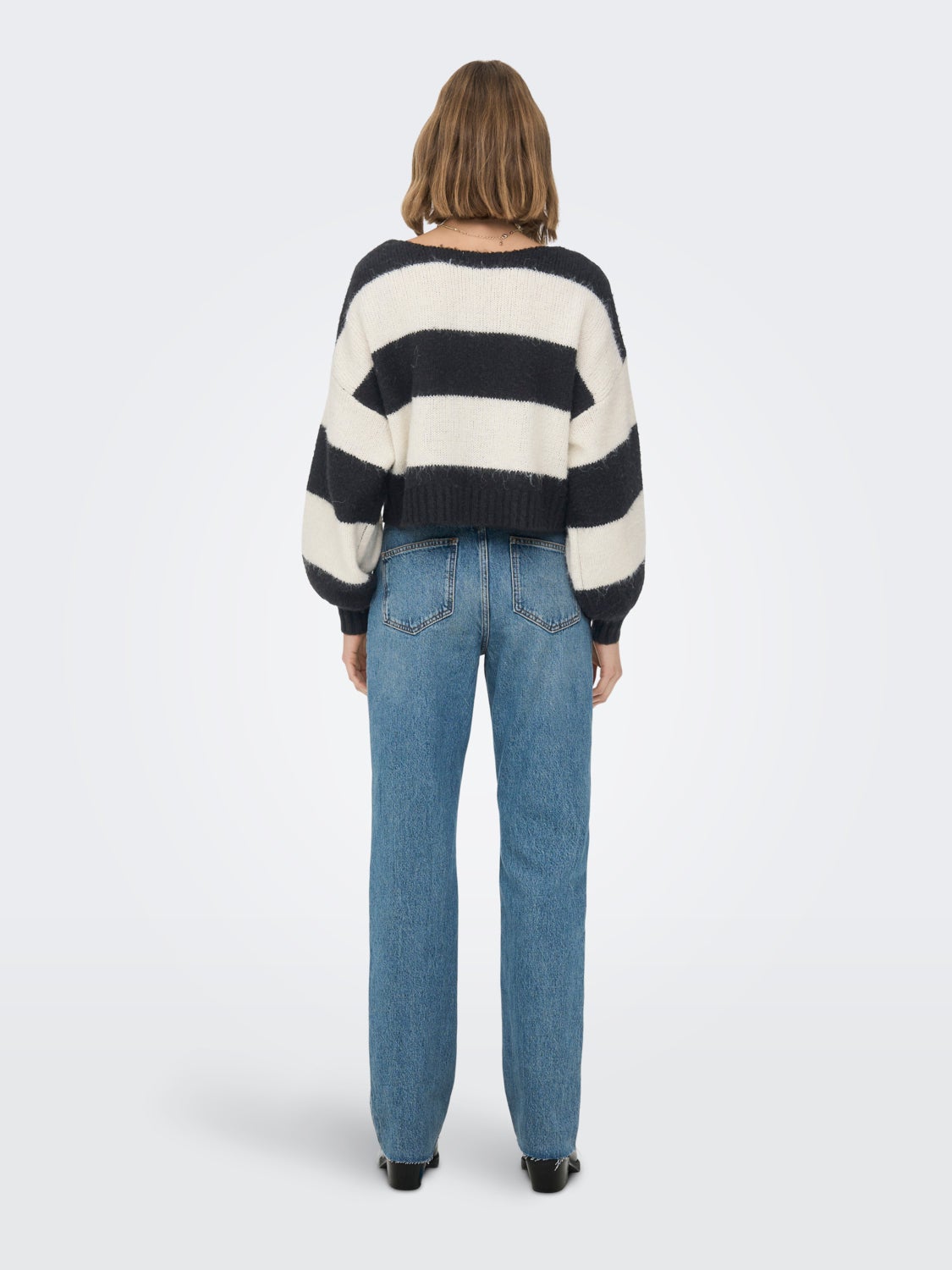 striped knitted pullover