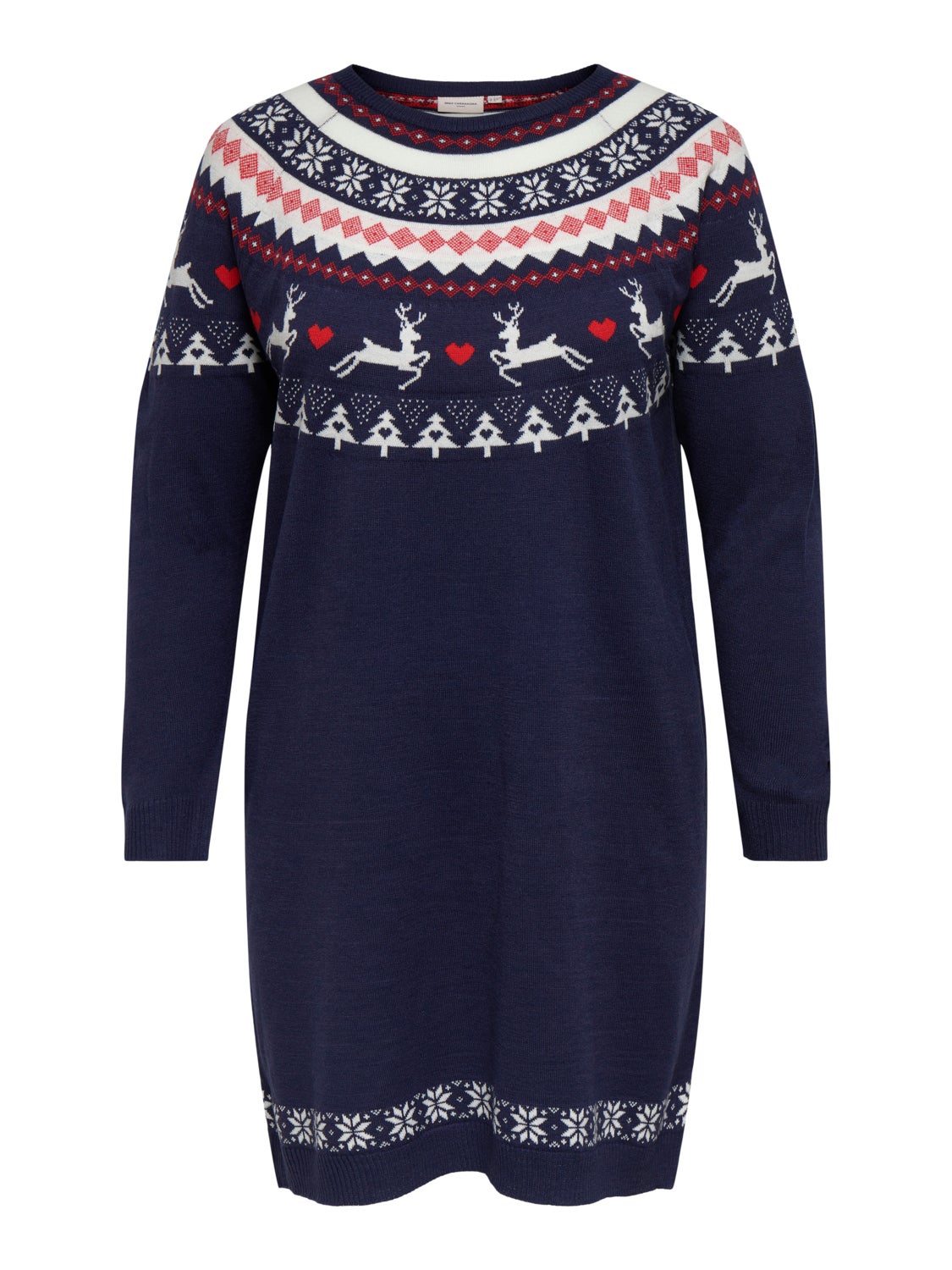 Curvy knitted christmas dress