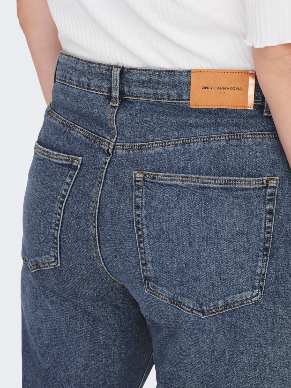 Curvy CARMegani life wide high waisted jeans