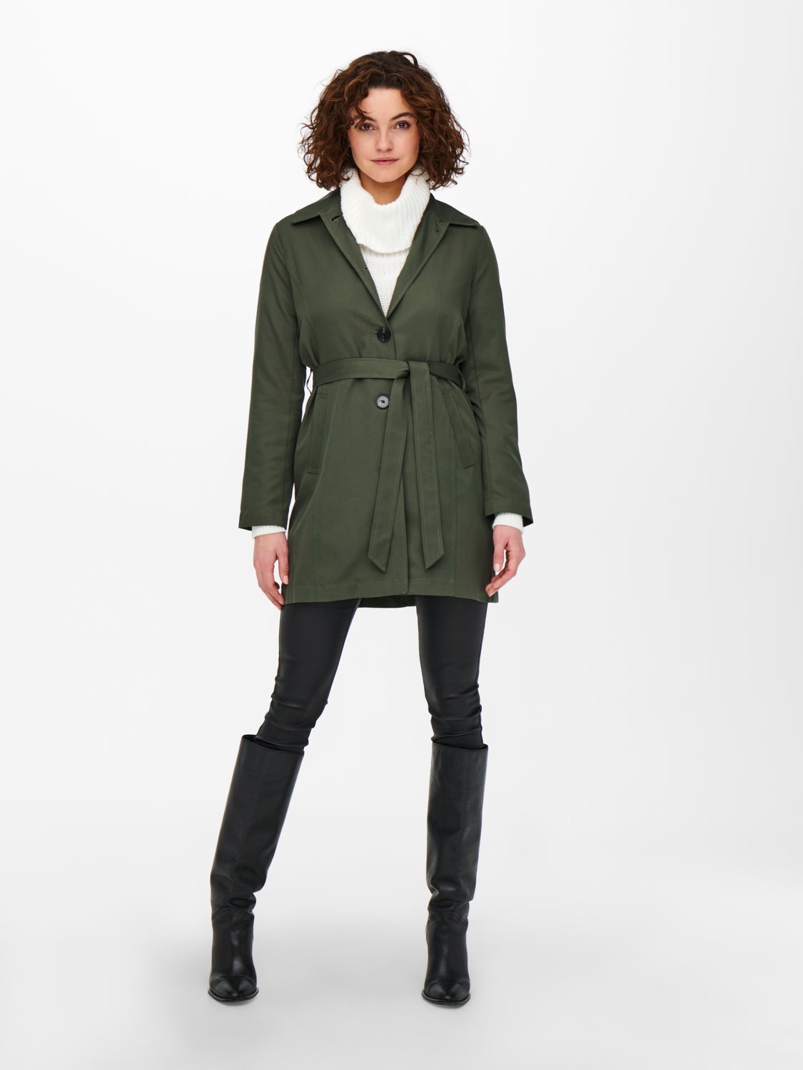 Short belted Trenchcoat