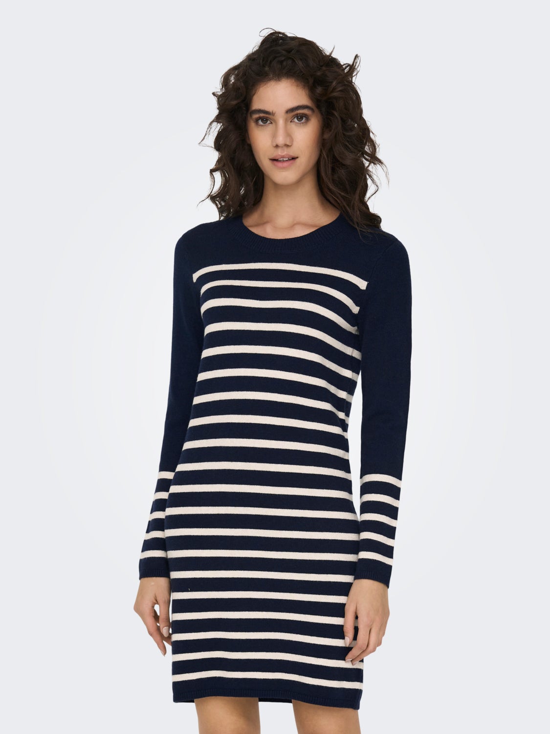 Striped knitted dress