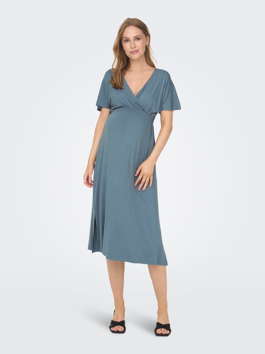 Mama V-Neck Midi Dress
