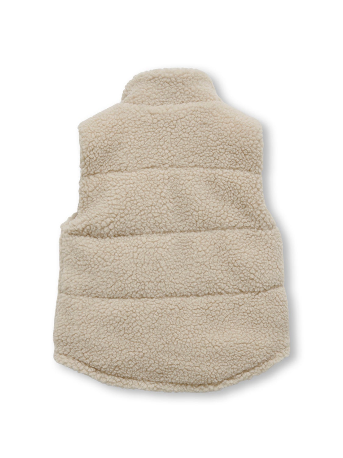 High neck teddy gilet