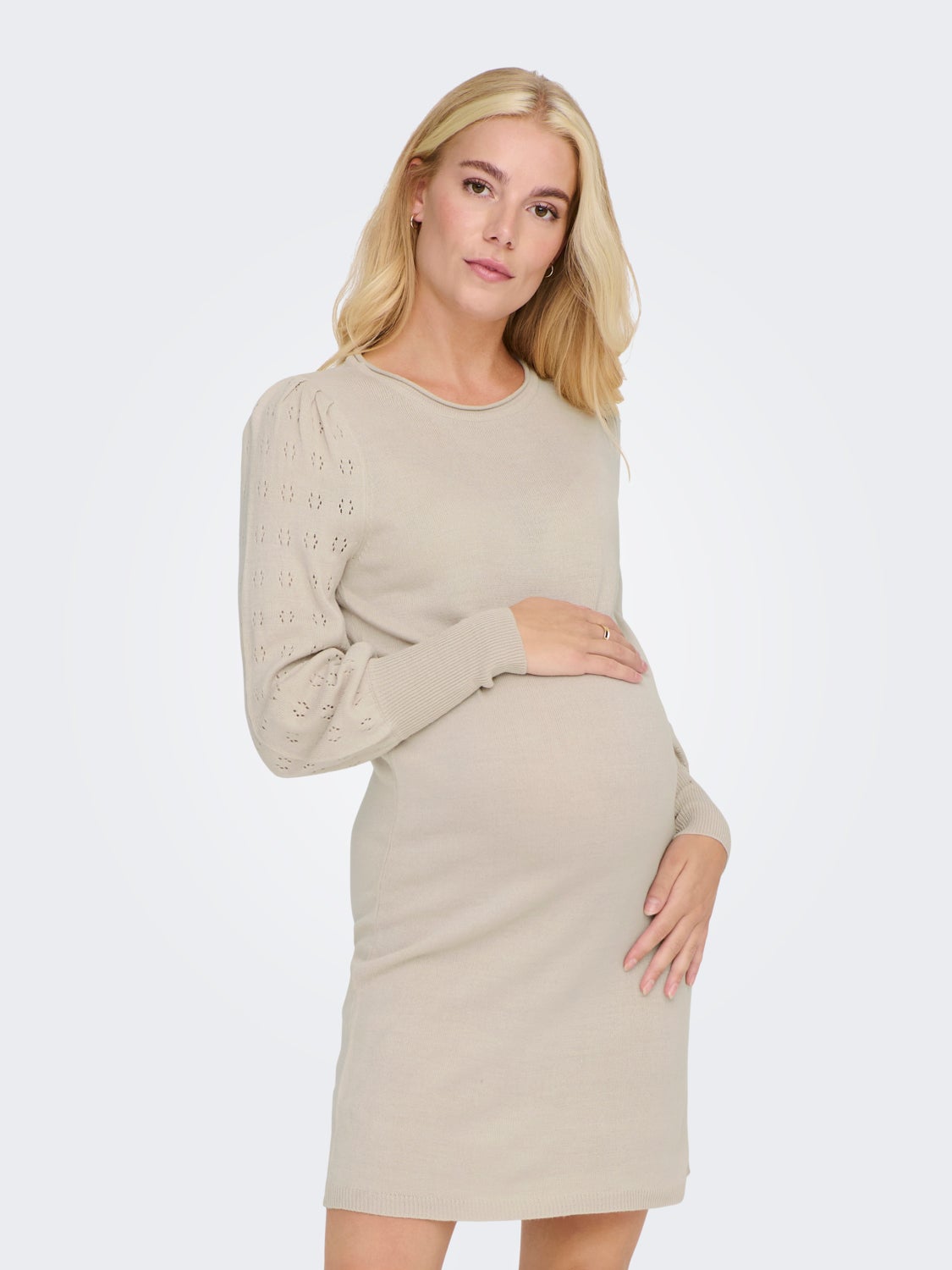 Mama Long sleeved Knitted Dress