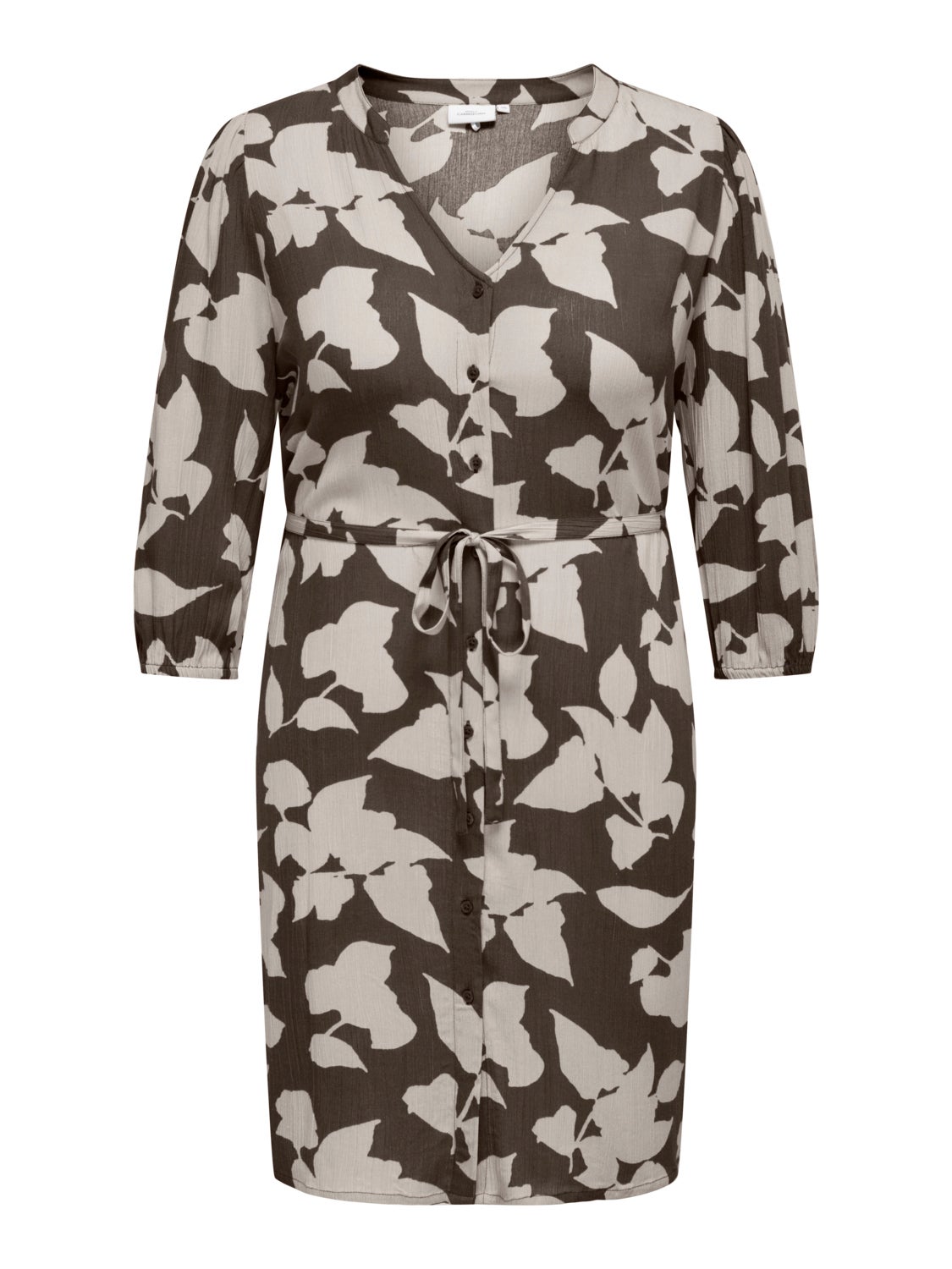 curvy midi dress with print