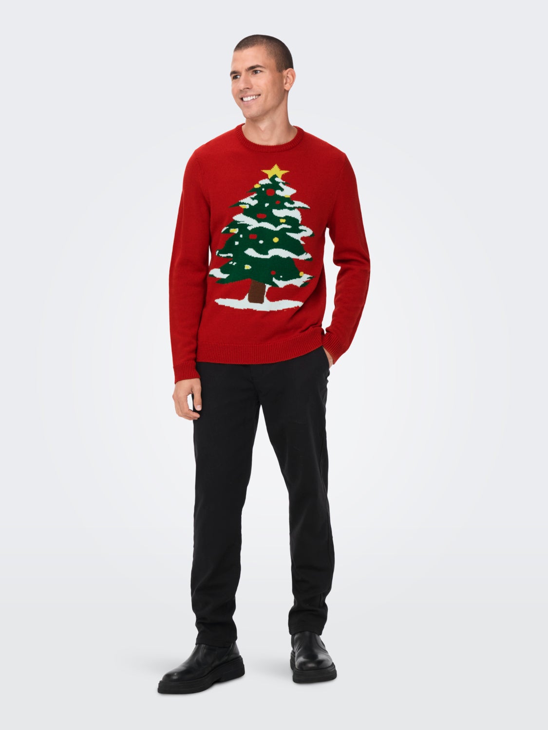 Christmas knitted pullover