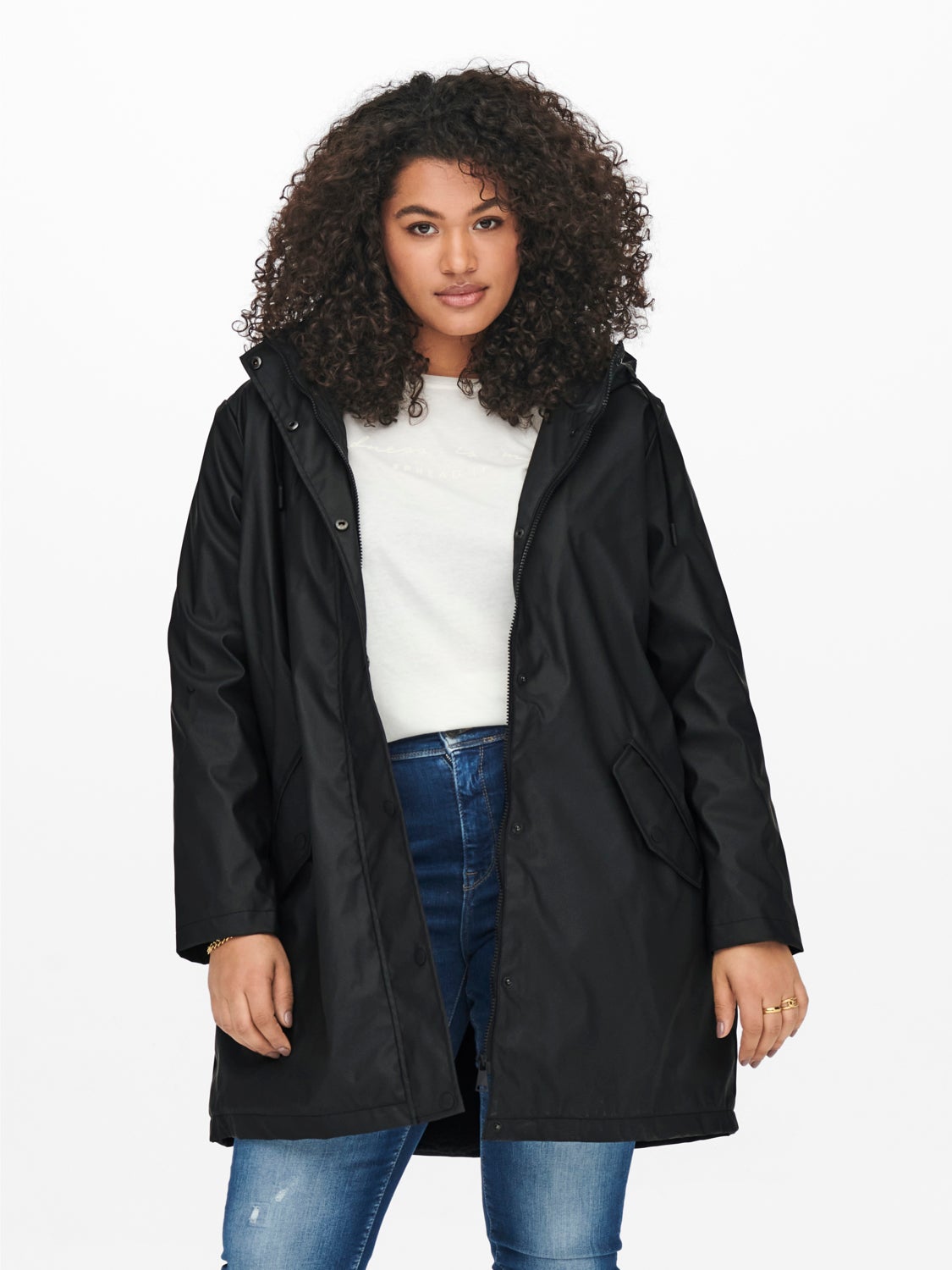 Curvy padded Rain jacket