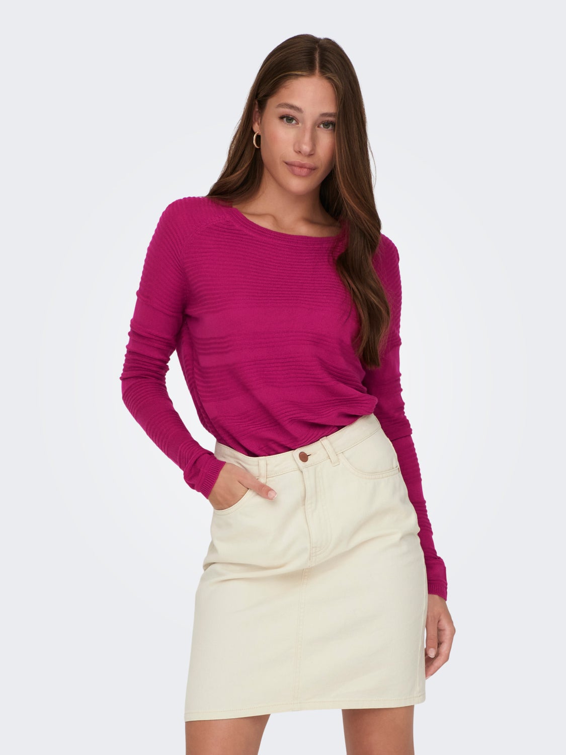 Texture Knitted Pullover