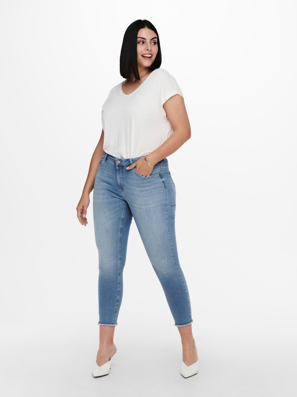 Curvy CarWilly reg ankle Skinny fit jeans