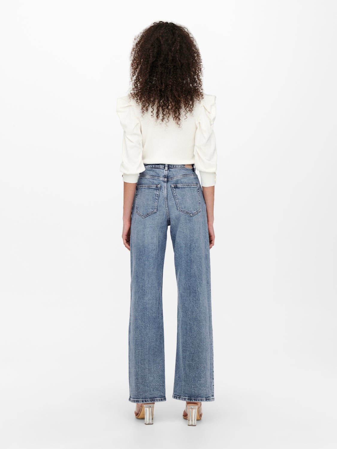 ONLJuicy life wide high waisted jeans