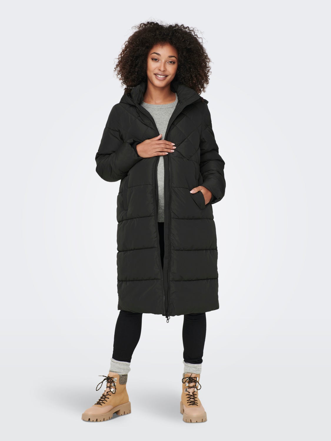Mama quilted hood Coat