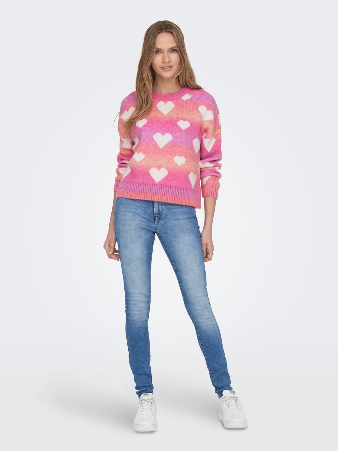 Heart Knitted Pullover