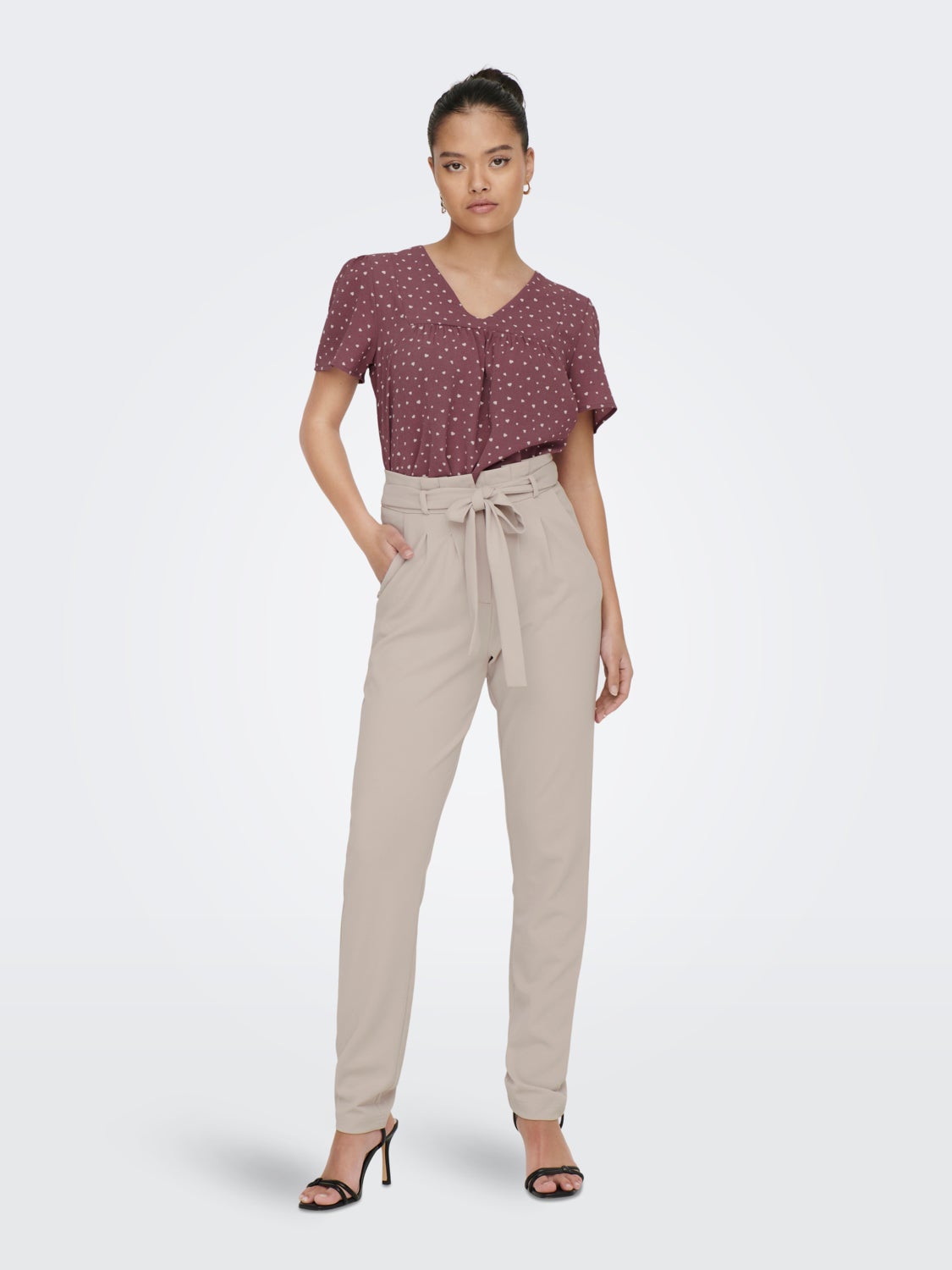 Regular Fit V-Neck Top