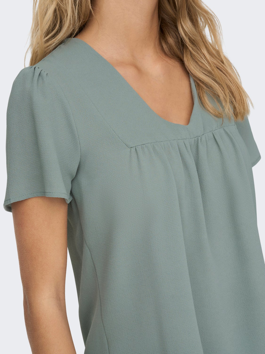 Regular Fit V-Neck Top