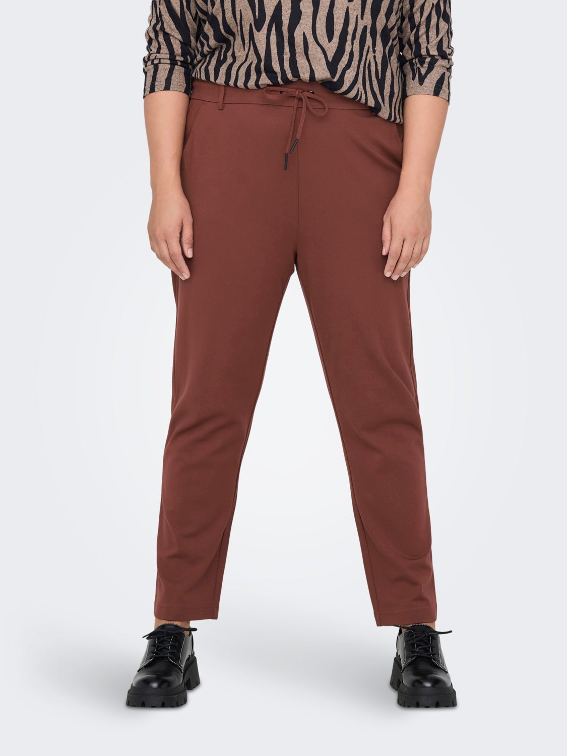 Curvy solid Trousers