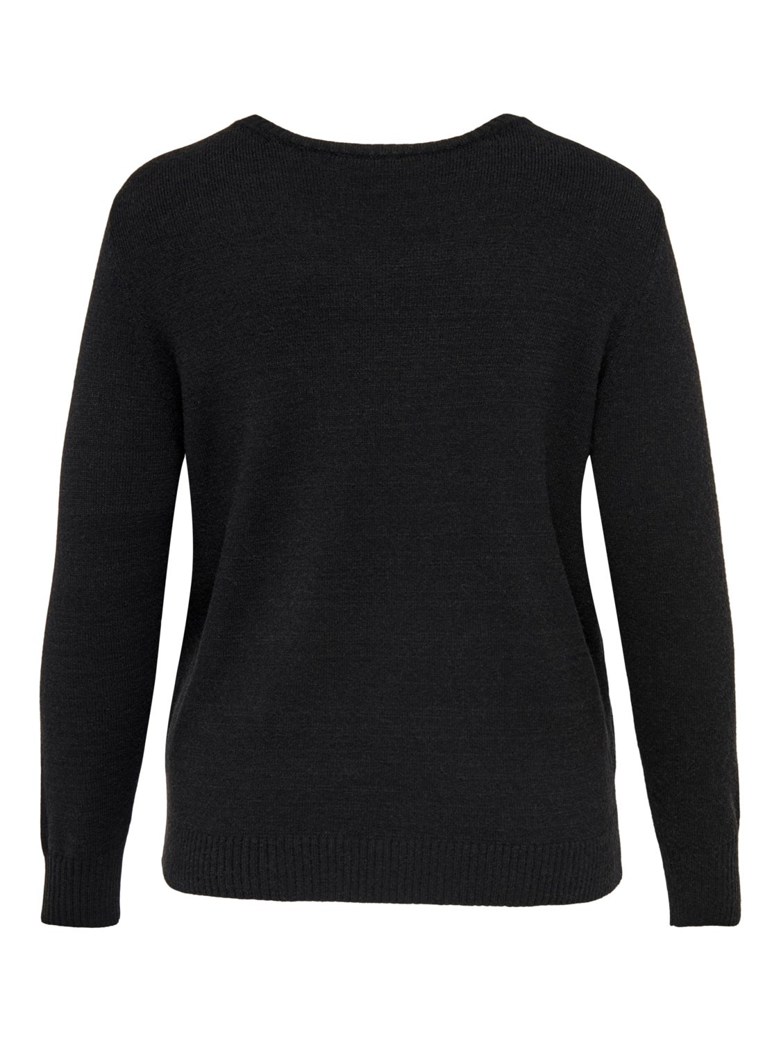 Curvy lace detail knitted pullover