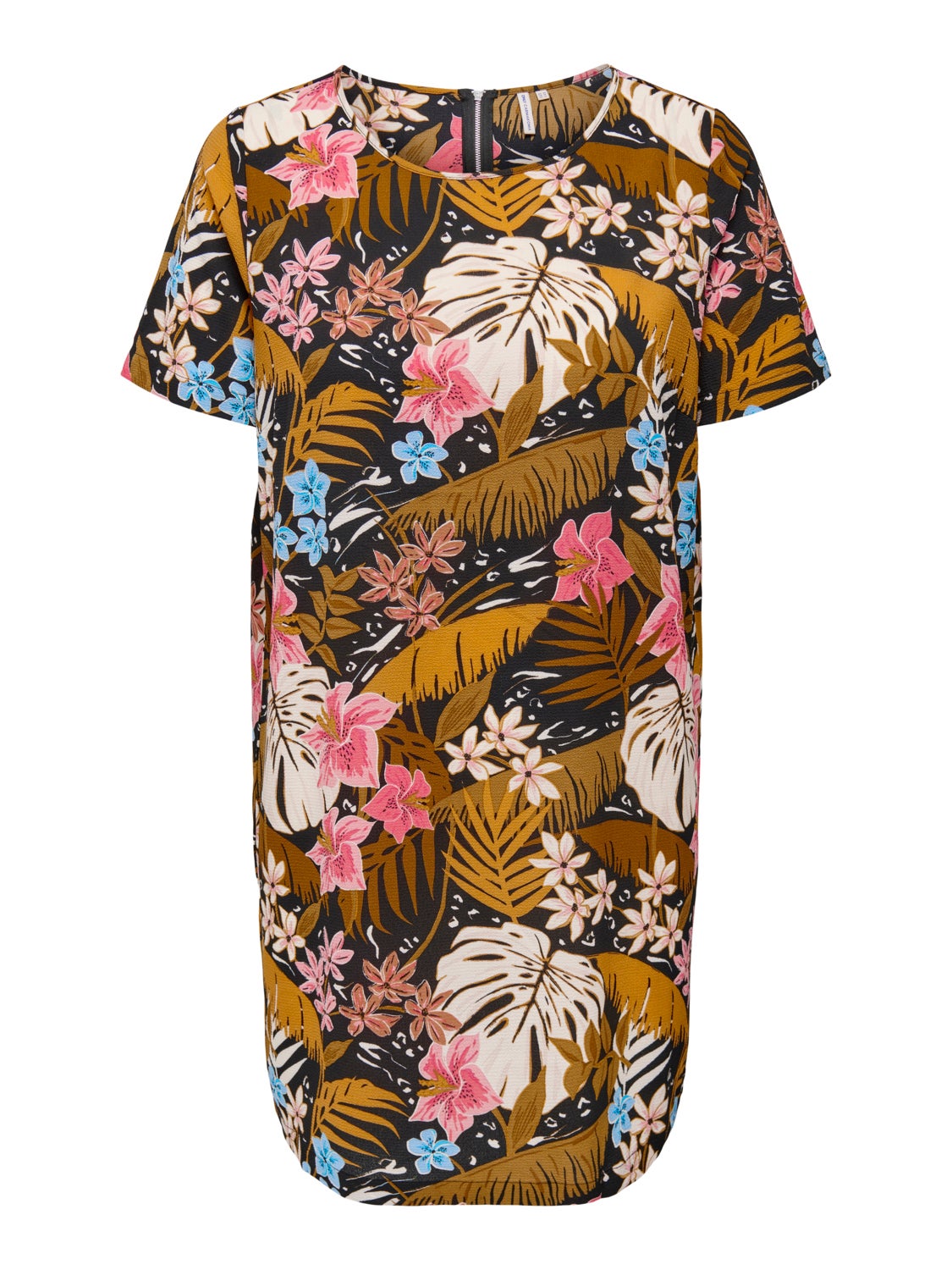 Short Sleeved O-Neck Dress