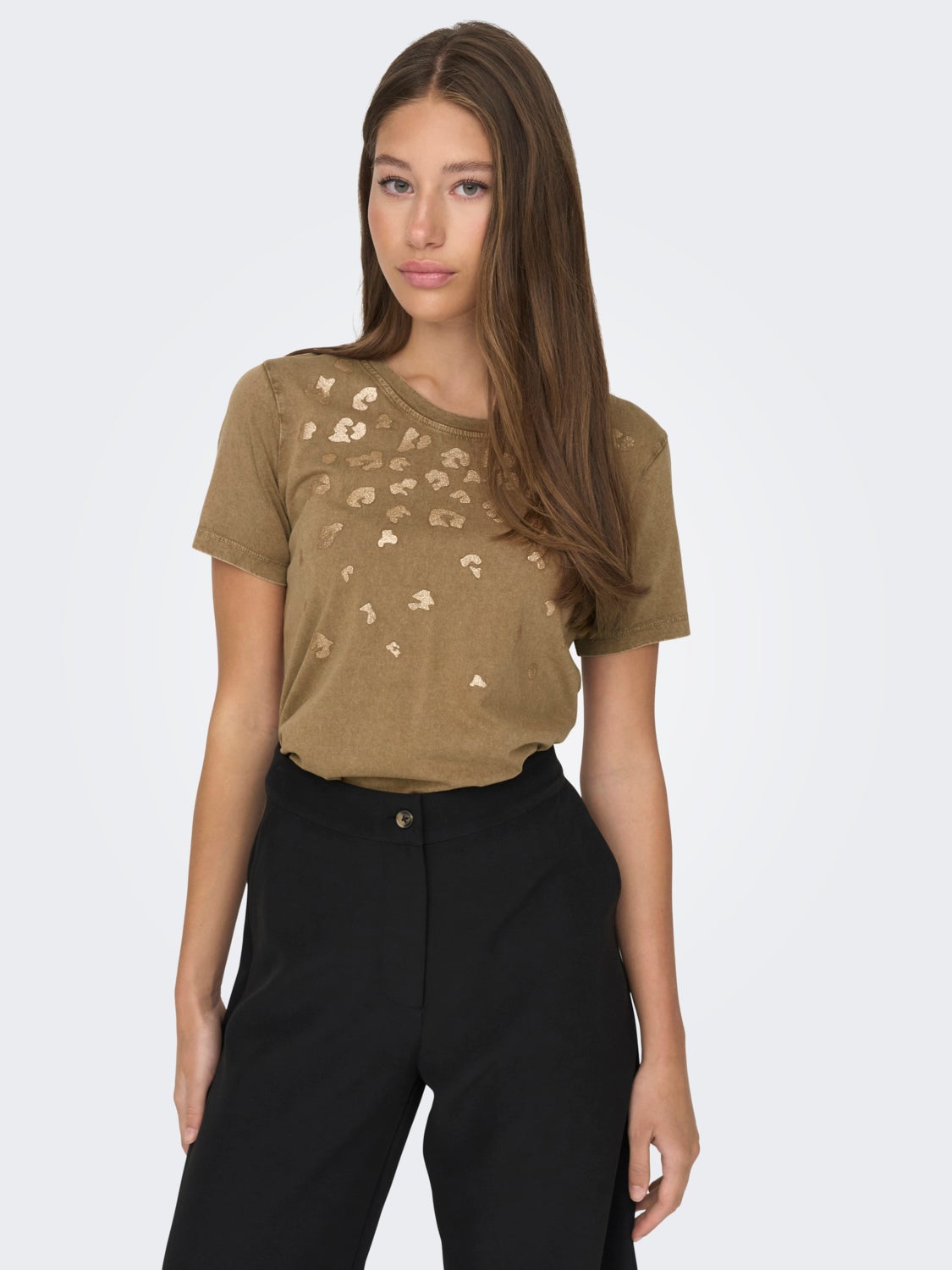 o-neck t-shirt with print