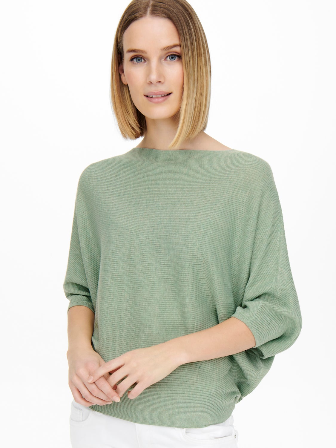 Batsleeve Knitted Pullover