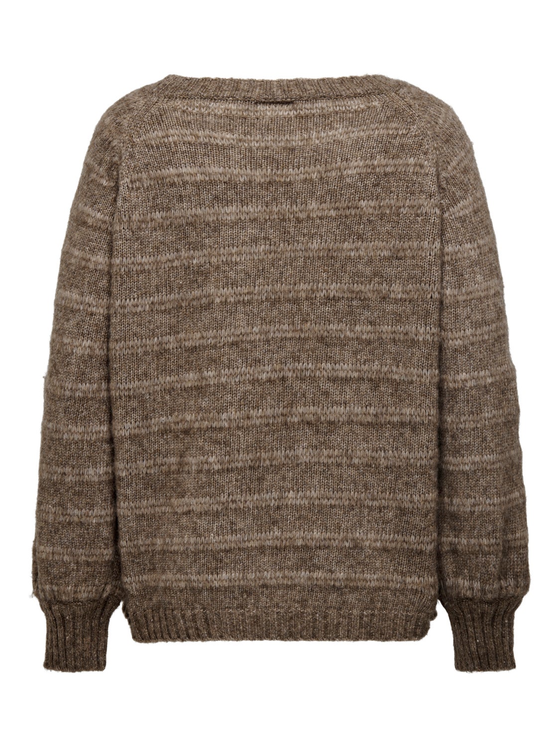 Curvy v-neck knitted pullover