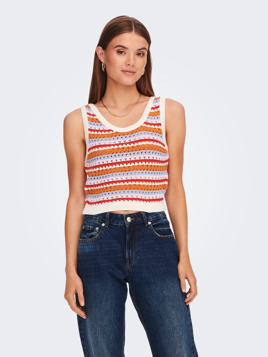 Sleeveless Knitted Top