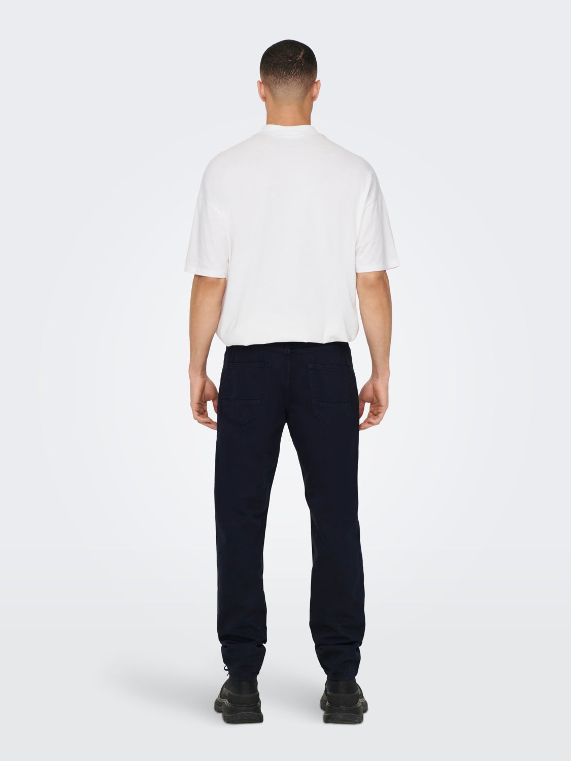 Twill-fabric trousers