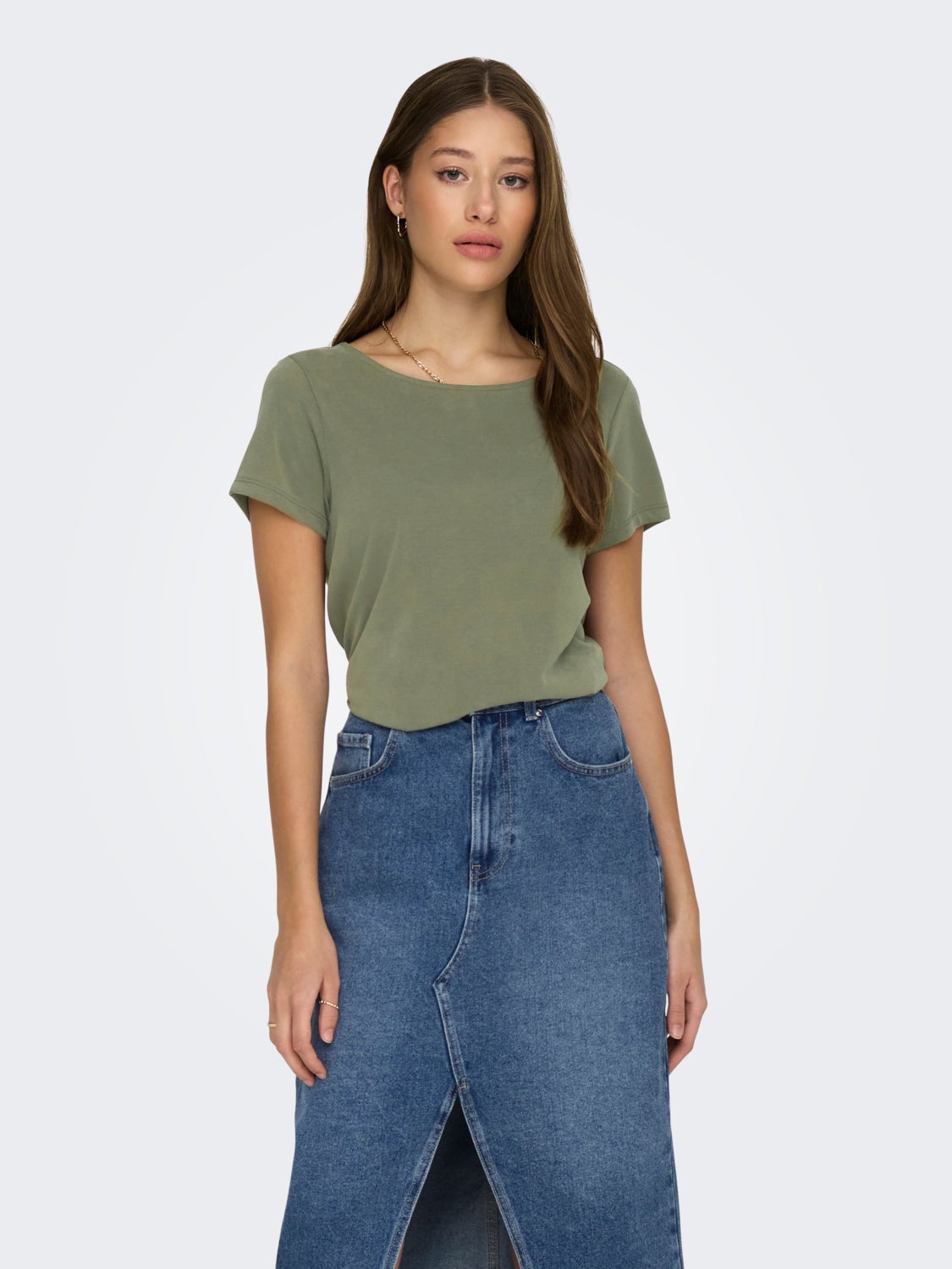 Regular Fit O-Neck Top