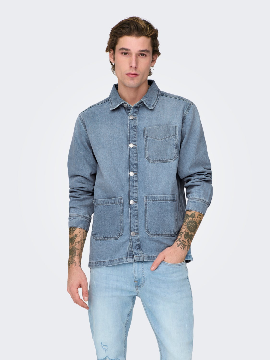 denim jacket with pockets