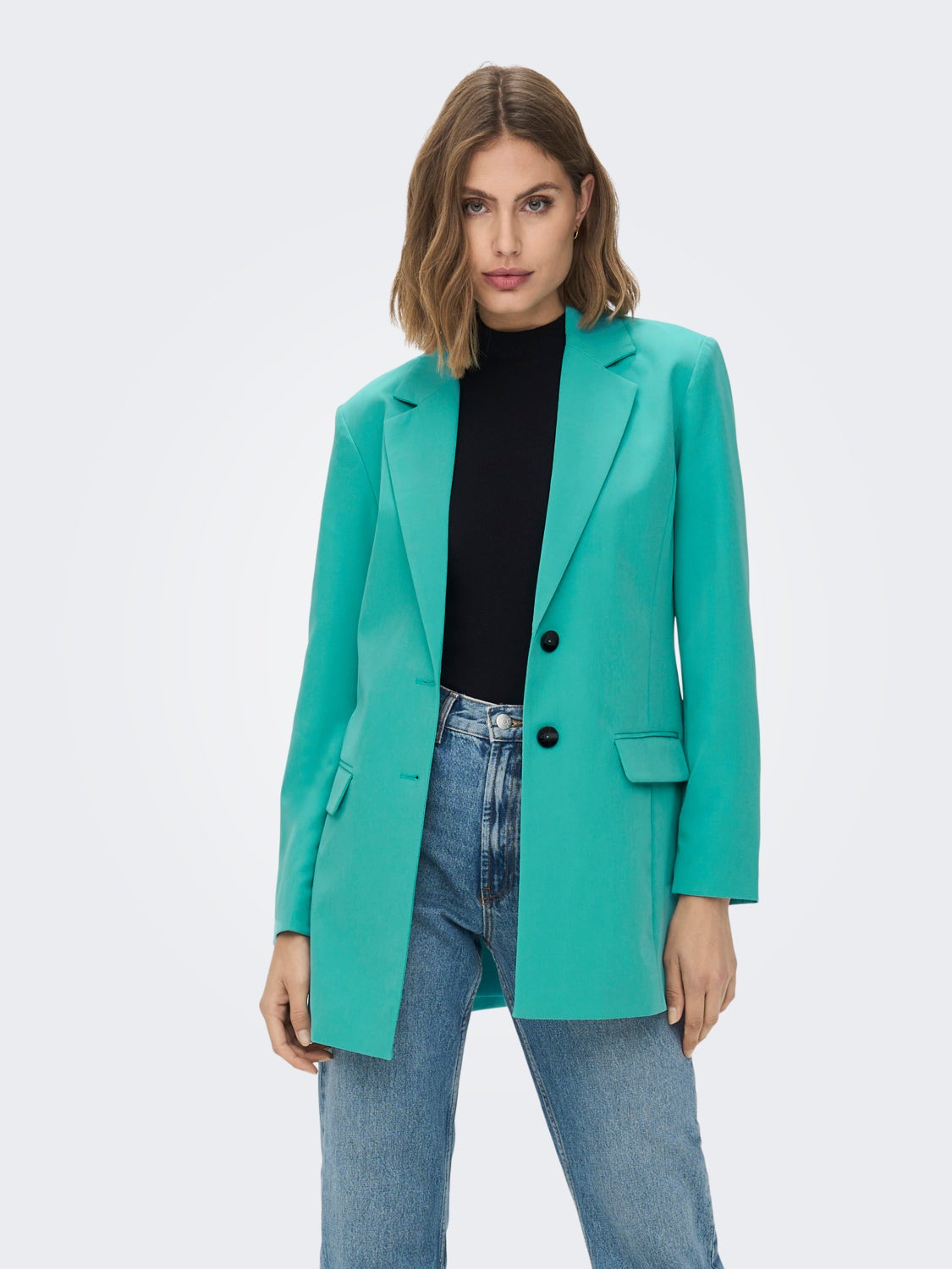 Long Line Fit Reverse Blazer