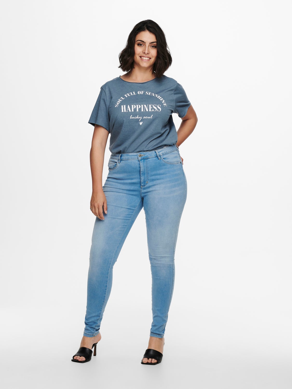 Curvy CarAugusta hw Skinny fit jeans