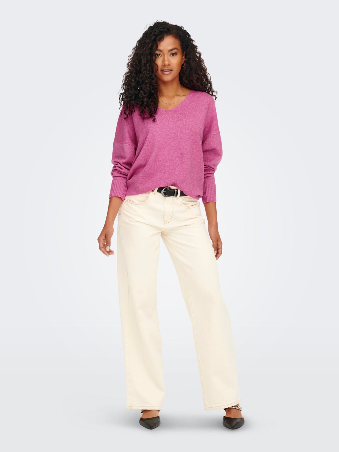 V-neck Knitted Pullover