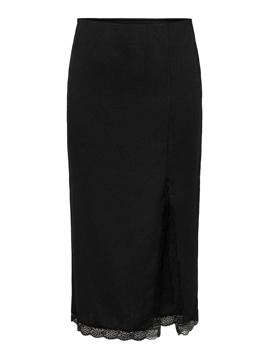 Midi skirt with slits
