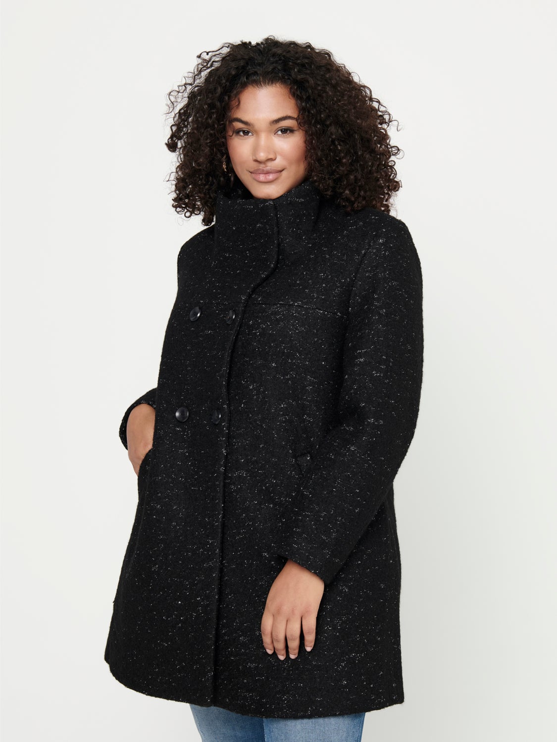 Curvy Wool Coat