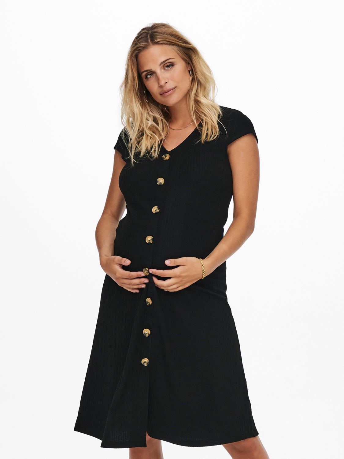 Mama Button Dress