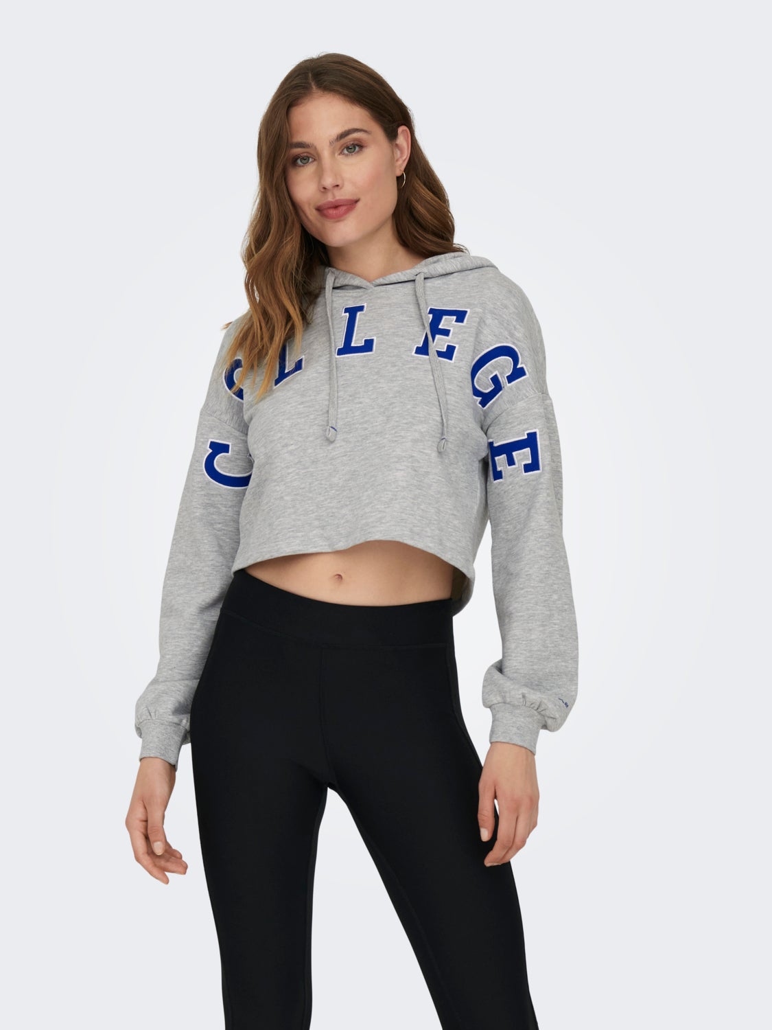 Cropped sports hoodie