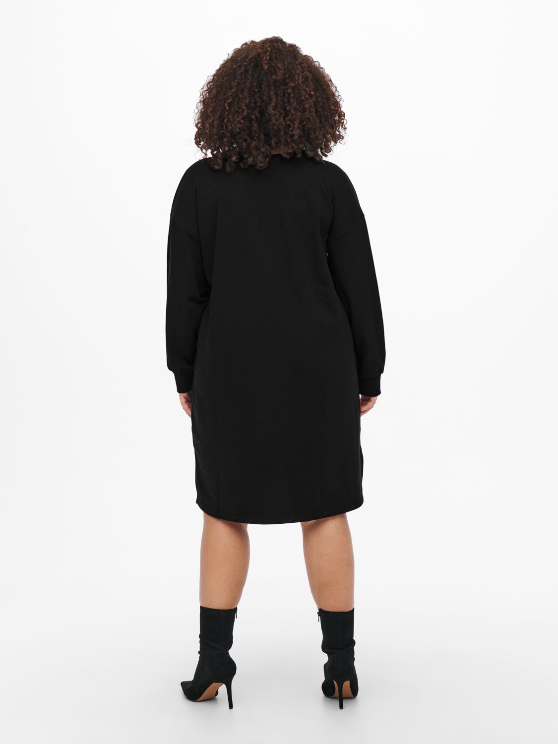 Curvy shoulder detailed sweat Dress