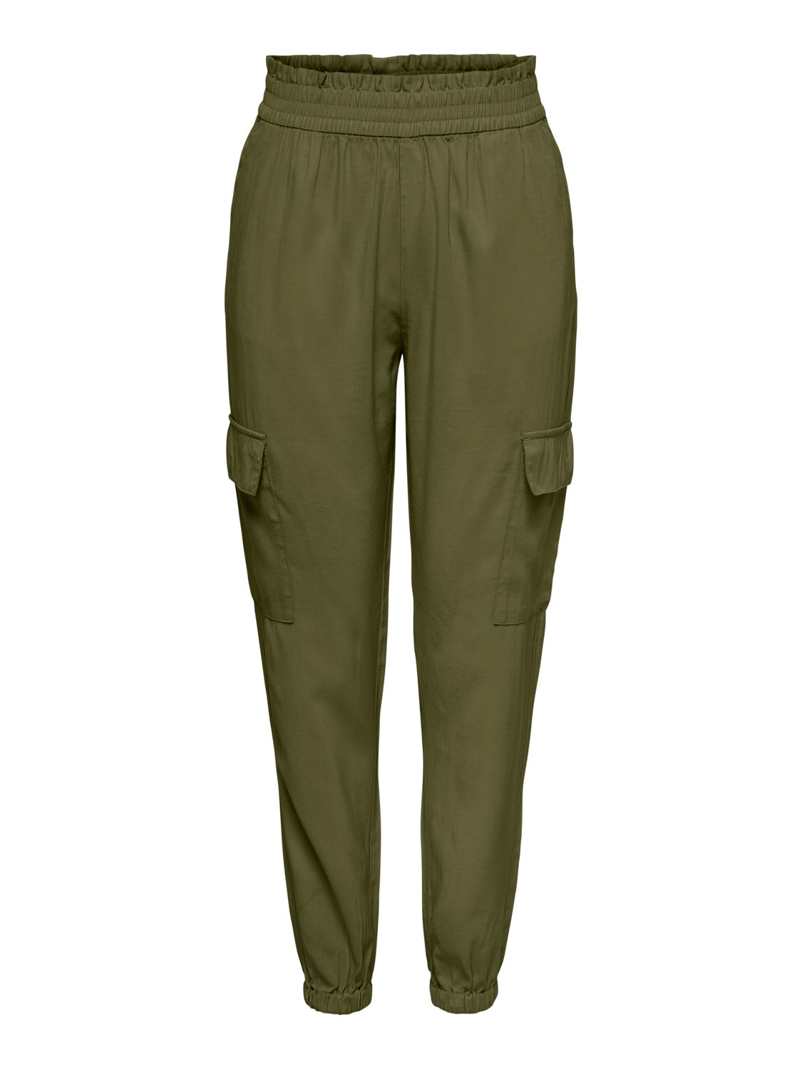 High waisted cargo Trousers